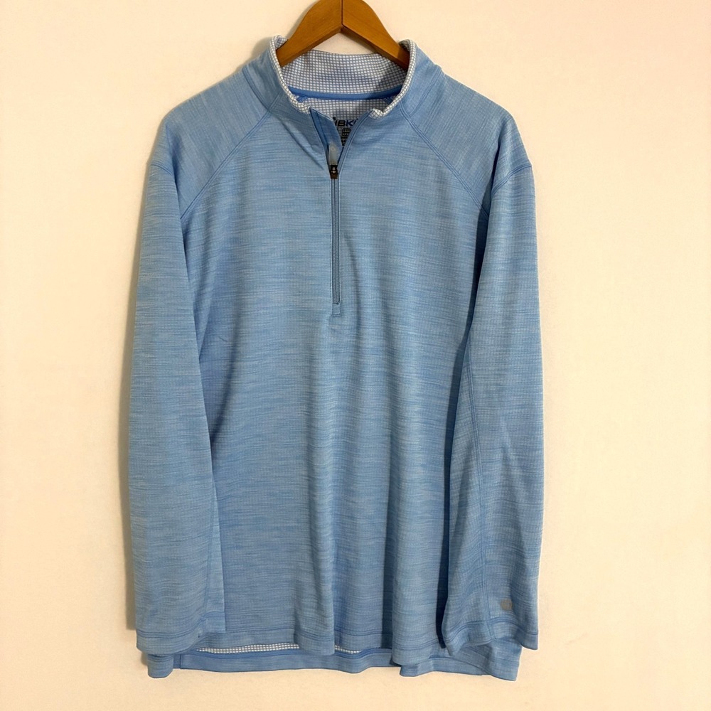 IBKUL 1/4 Zip Sun Shirt Mens Size XXL Long Sleeve Tennis Golf Sporty UPF‎ 50+